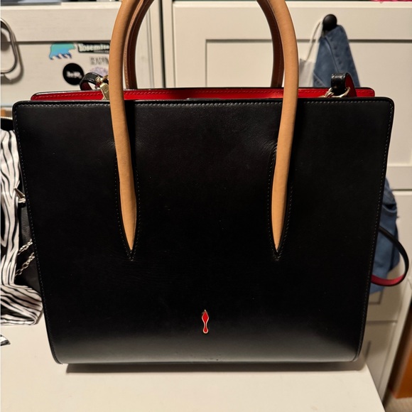 Christian Louboutin Paloma w/red and black leather, and leopard with spikes! - Picture 2 of 15